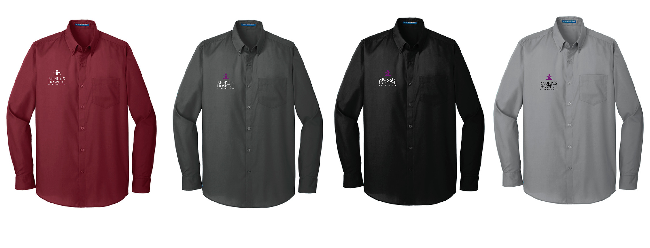 Morris Hospital Long Sleeve Carefree Poplin Shirt