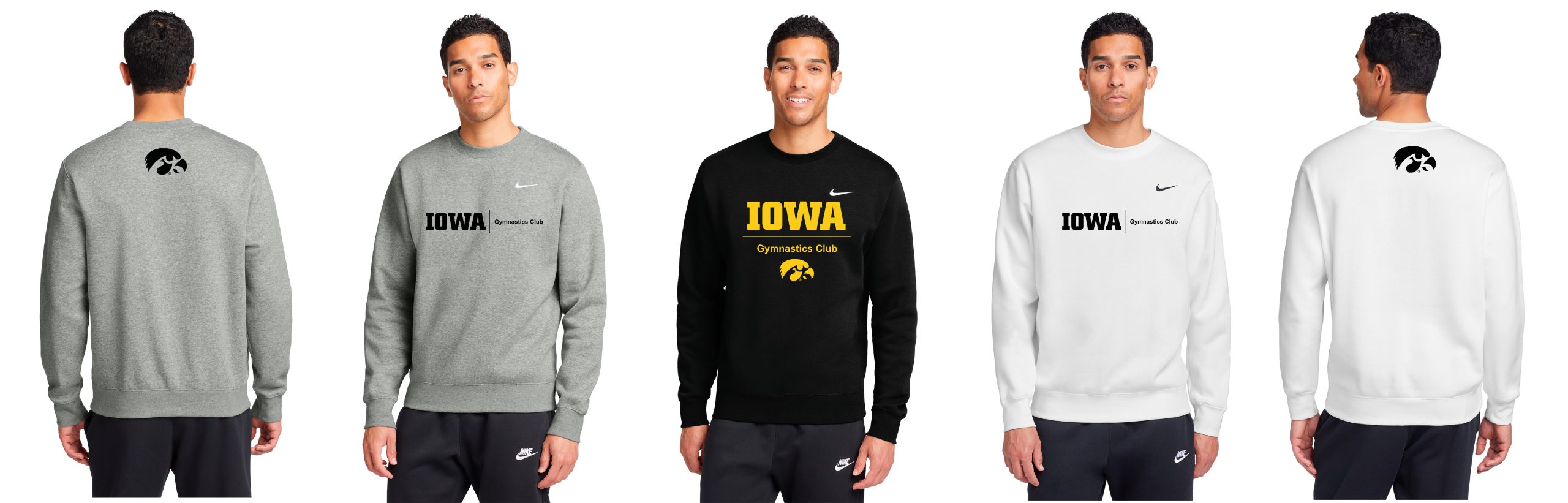 Iowa Gymnastics Club Nike Club Fleece Crew