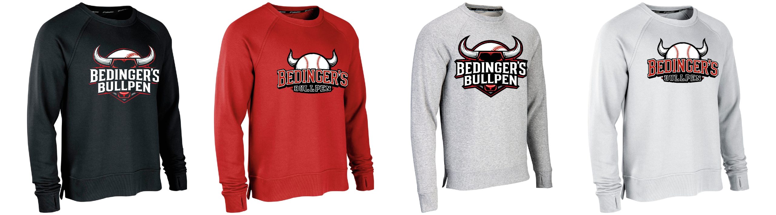 Bedinger's Bullpen Victory Cotton Fleece Crewneck- Ladies and Unisex Fit