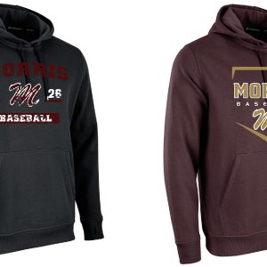 Morris Baseball Victory Fleece Hoodie- Ladies and Unisex Fit