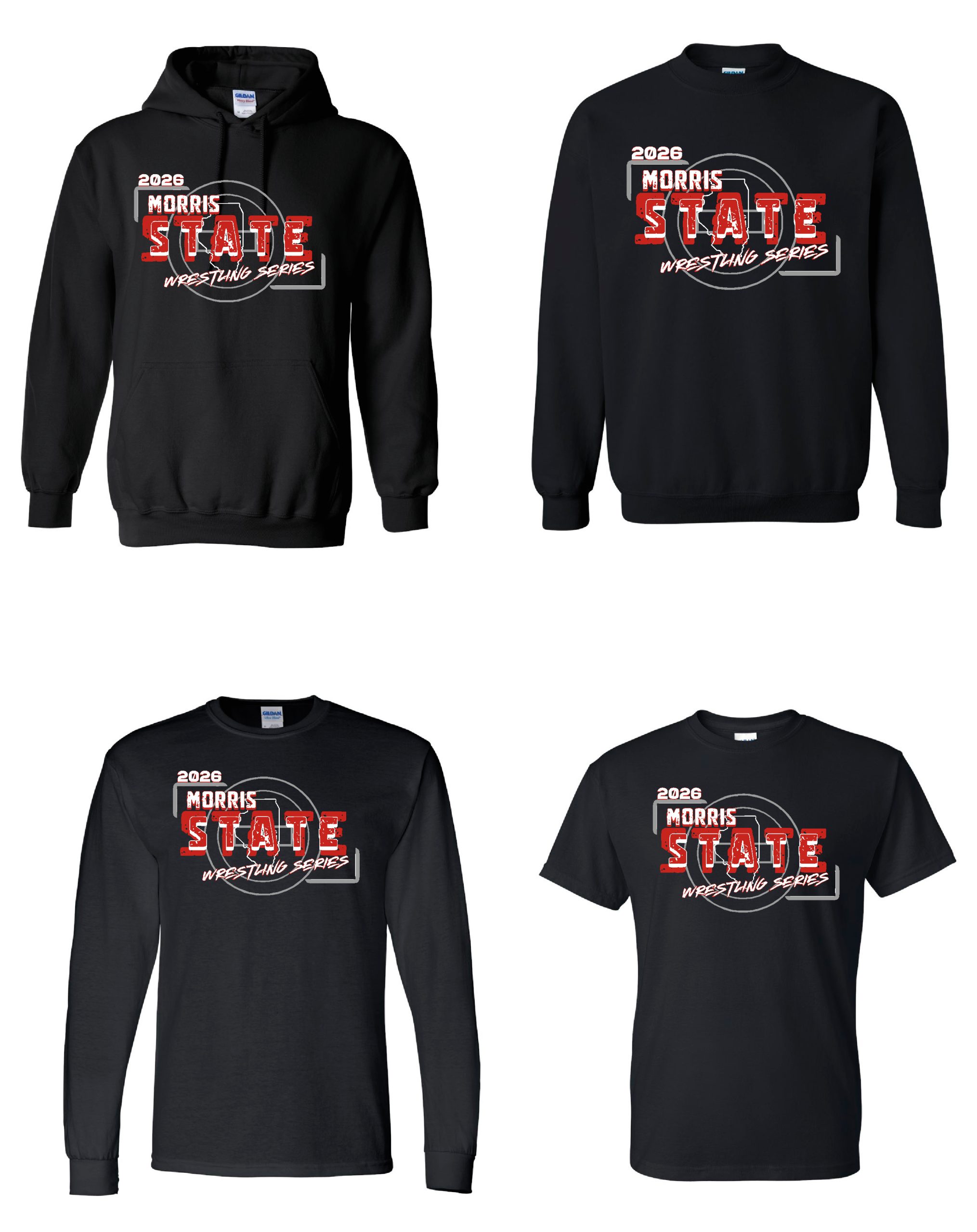 MGS Braves Wrestling State Series Shirts-4 Styles