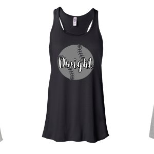 Dwight Youth Baseball and Softball Ladies Flowy Racerback Tank