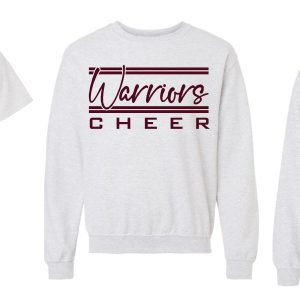 Warriors Cheer 1C Ash Shirts-3 styles