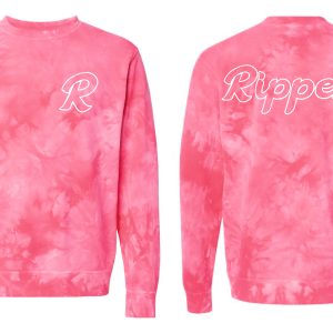 Rollo Rippers Tie Dyed Adult Crewneck Sweatshirt