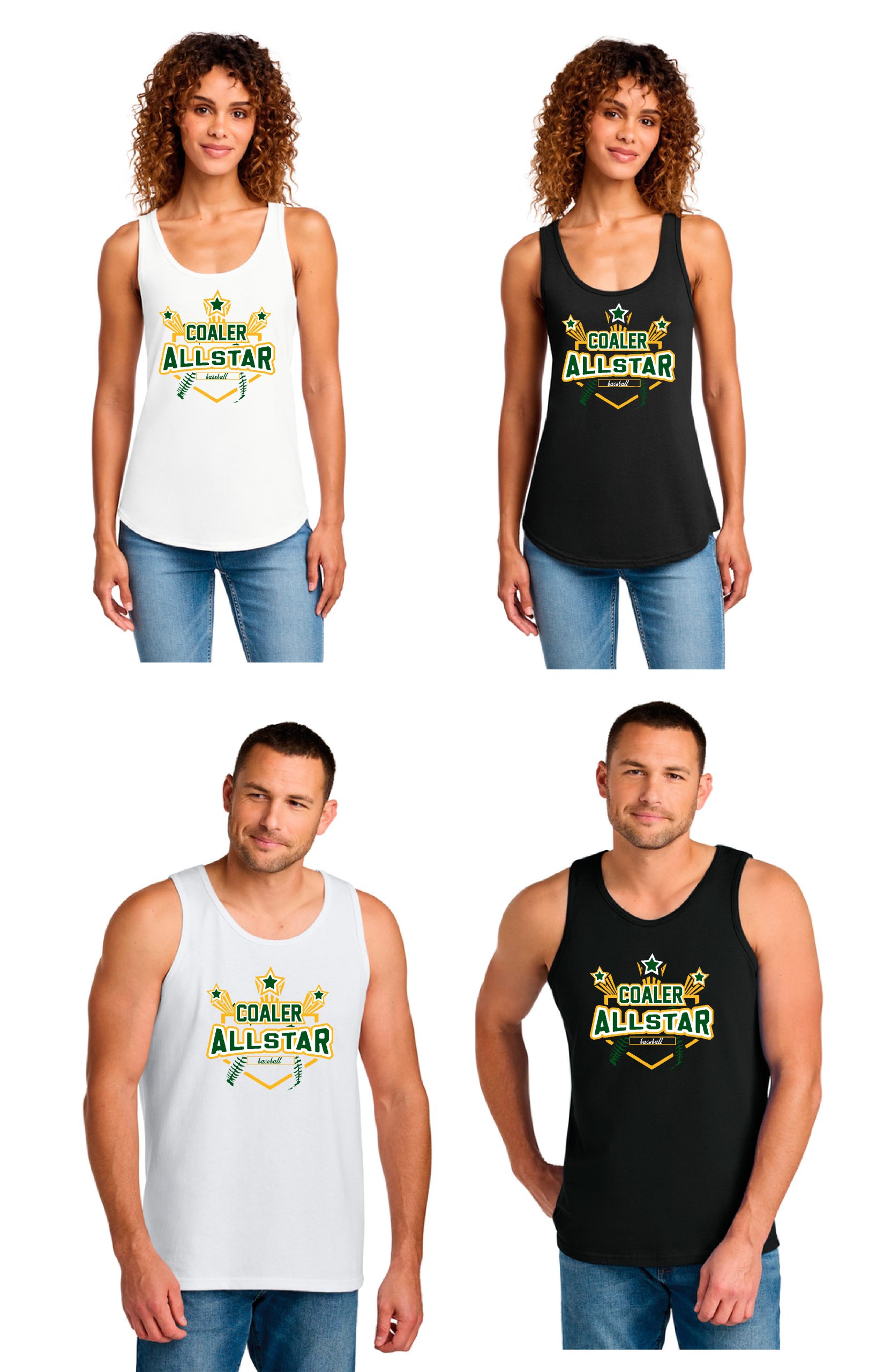 Coal City Youth Baseball All Stars t-shirt tank top