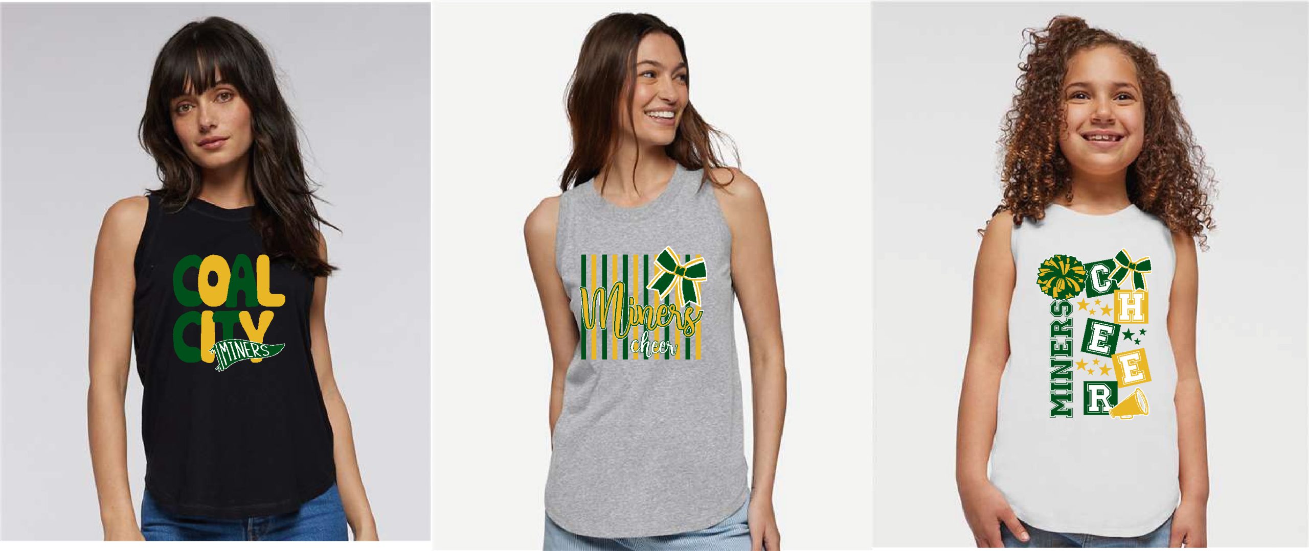Miners ladies/girls fit tank top