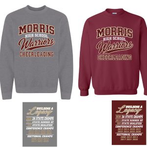 Morris Warriors Cheer Crewneck Sweatshirt
