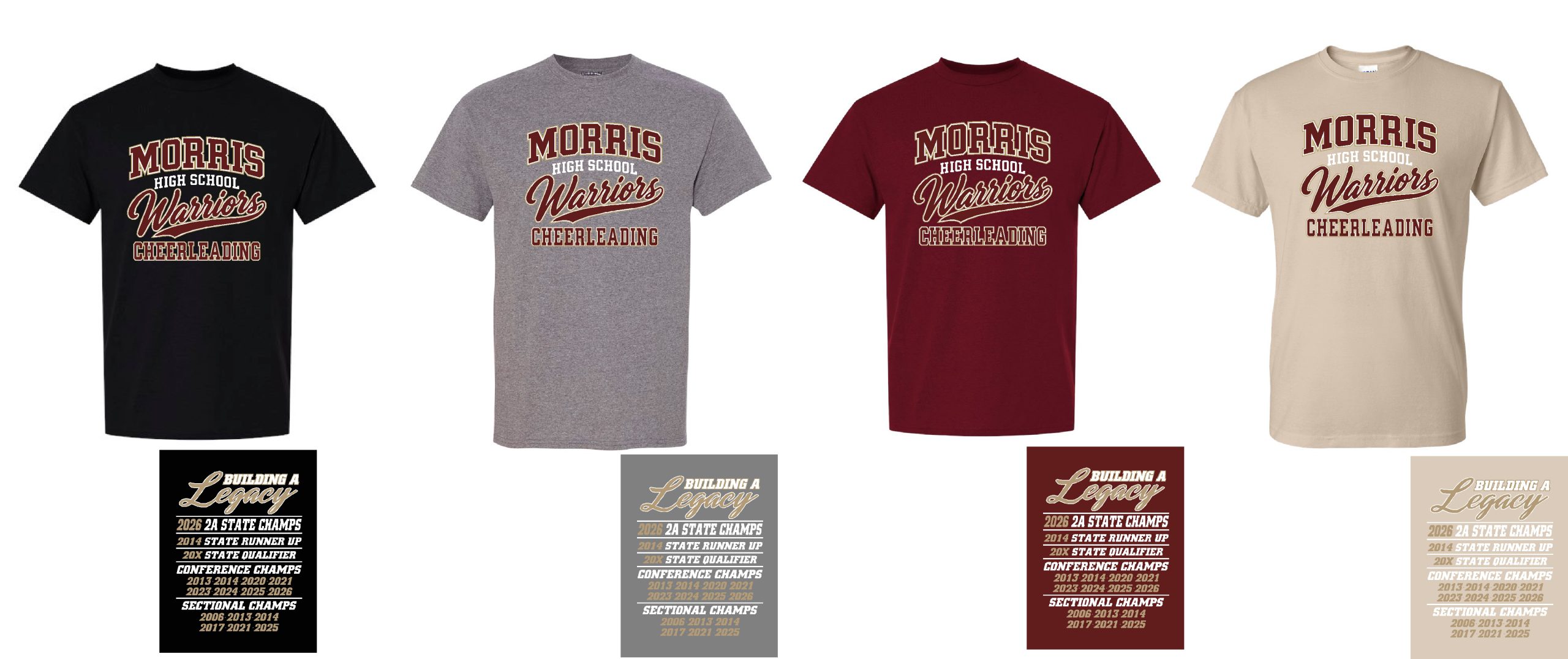Morris Warriors Cheer Short Sleeve Tee